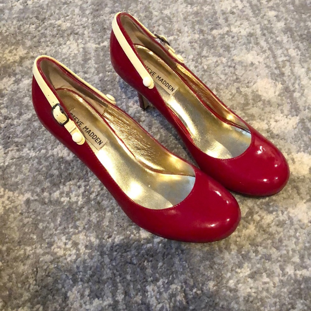 Steve Madden red heels size 8.5